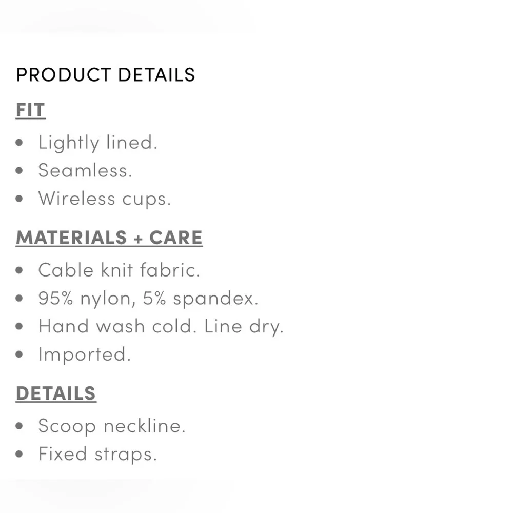 Torrid Lightly Lined Seamless Cable Knit Scoop Grey Bralette, Size 2xl - Picture 5 of 9